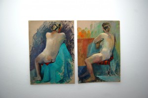 Aus der Sammlung Fernand Luickx "Nude" (jeweils 70 x 100 Gouache auf Karton)