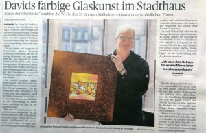 Artikel aus der Rheinische Post zur Ausstellung von Doc Davids im Stadthaus Rheinberg 2014