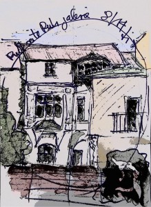 Rueckseite_historisches_Nedelmannhaus_Muelheim-Ruhr_Zeichnung_von_Dierck_Litke