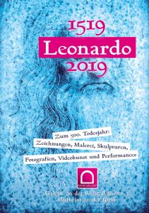 Plakat zum "Leonardo da Vinci-Jahr 2019 in der Stadt Mülheim an der Ruhr" gestaltet von: Klaus_Wiesel, Retusche: Domi Schymura